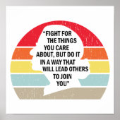 Poster Lutte Rétro Pour Les Choses Qui Vous Intéressent (Devant)