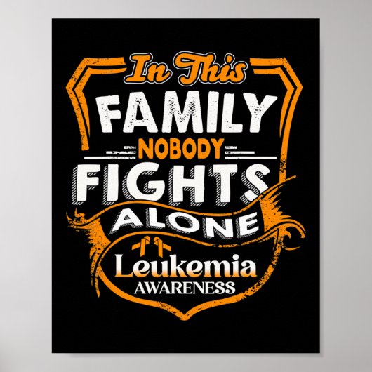 Poster Lutte - Sensibilisation à la leucémie (Devant)