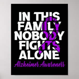 Poster Lutte Seule Dans Cette Famille Alzheimer