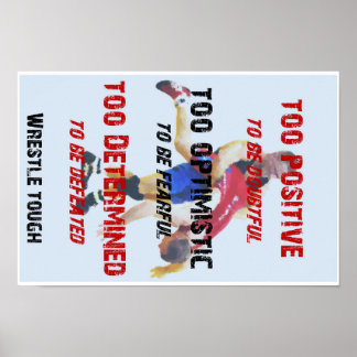 Poster Lutte - Trop positif pour être douteux