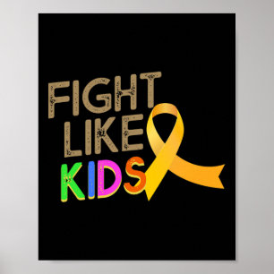 Poster Lutter comme les enfants Mois de sensibilisation a