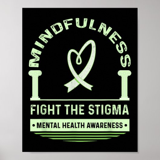 Poster Lutter Contre La Stigmatisation De La Santé Mental (Devant)