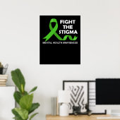 Poster Lutter contre la stigmatisation et la sensibilisat (Bureau à domicile)