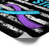 Poster Lutter contre la stigmatisation et le drapeau amér (Coin)