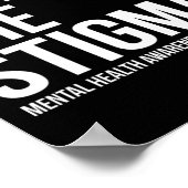 Poster Lutter contre la stigmatisation Sensibilisation à (Coin)