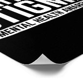 Poster Lutter contre la stigmatisation Sensibilisation à (Coin)