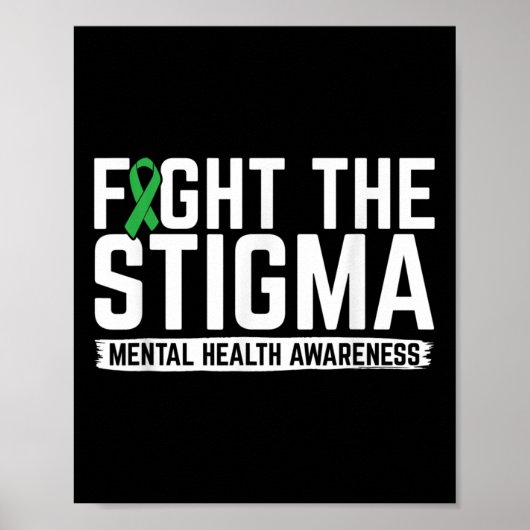 Poster Lutter contre la stigmatisation Sensibilisation à (Devant)