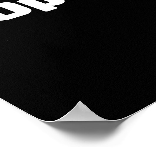 Poster Lutter contre la surdose (Coin)