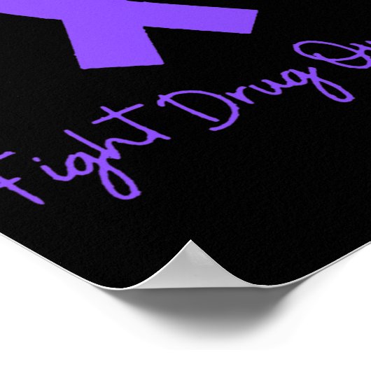 Poster Lutter Contre La Surdose De Drogue Sensibilisation (Coin)