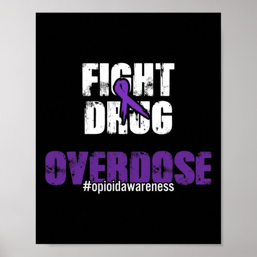 Poster Lutter contre la surdose de drogue Sensibilisation (Devant)