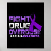 Poster Lutter contre la surdose de drogues Graphique 1 (Devant)