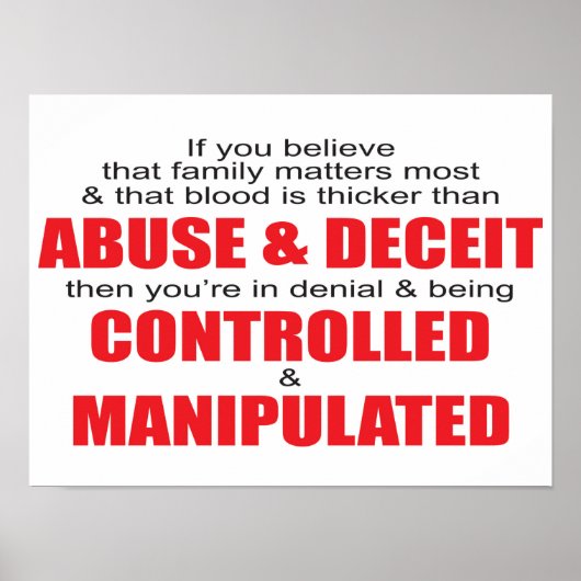 Poster Lutter contre la tromperie en matière de violence  (Devant)