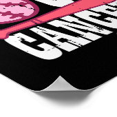 Poster Lutter contre le cancer Baseball Sensibilisation a (Coin)