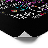 Poster Lutter Contre Le Cancer Dans Tous Les Rubans Coule (Coin)