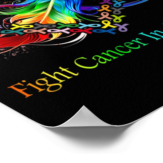 Poster Lutter contre le cancer dans toutes les couleurs L (Coin)