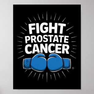 Poster Lutter contre le cancer de la prostate Gants de bo