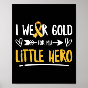 Poster Lutter contre le cancer de l'enfant Spruch pour un