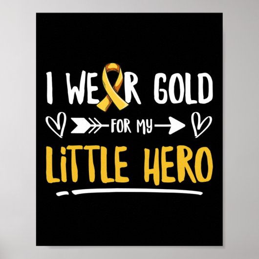 Poster Lutter contre le cancer de l'enfant Spruch pour un (Devant)