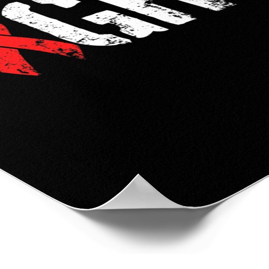 Poster Lutter contre le cancer du sang - Sensibilisation (Coin)