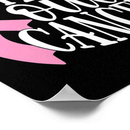 Poster Lutter contre le cancer du sein Campagne de sensib (Coin)