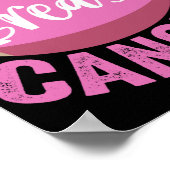 Poster Lutter contre le cancer du sein Drôle de football (Coin)