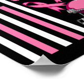 Poster Lutter contre le cancer du sein Football drapeau a (Coin)