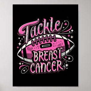 Poster Lutter contre le cancer du sein Footll Pink Ribbon