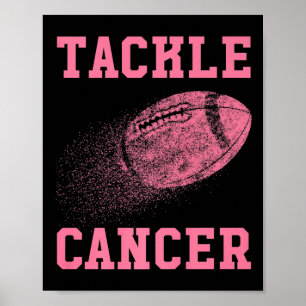 Poster Lutter contre le cancer Football - Sensibilisation