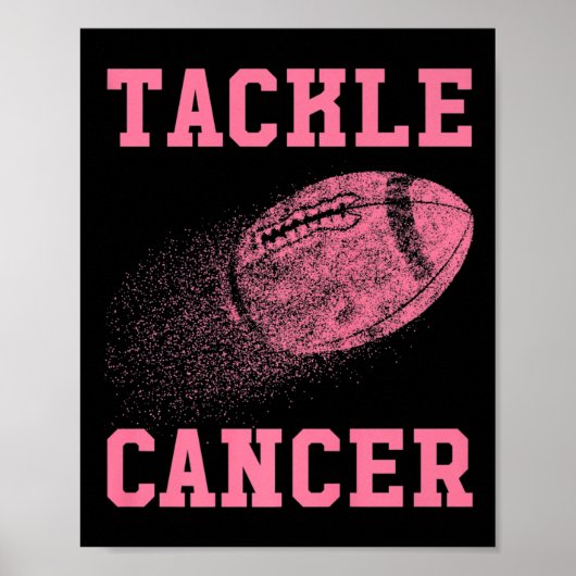 Poster Lutter contre le cancer Football - Sensibilisation (Devant)