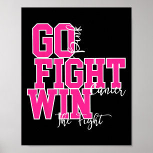 Poster Lutter contre le cancer Pink Breast Cancer Sensibi