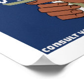 Poster Lutter contre le cancer ~ Retard est dangereux (Coin)