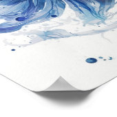 Poster Lutter contre le poisson dans l'aquarelle (Coin)