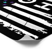 Poster Lutter contre le suicide dans le cadre du drapeau  (Coin)