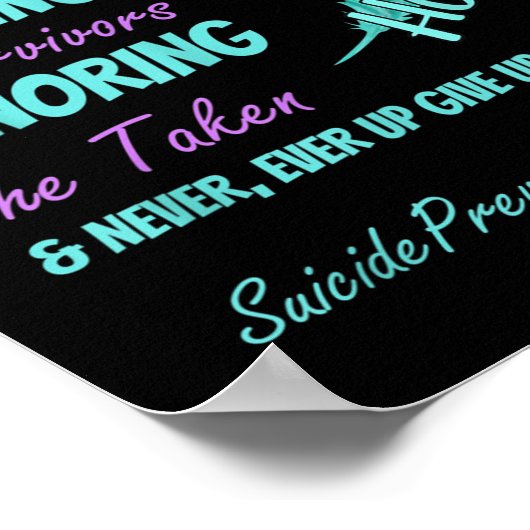 Poster Lutter contre le suicide Prévention Vous _5 (Coin)