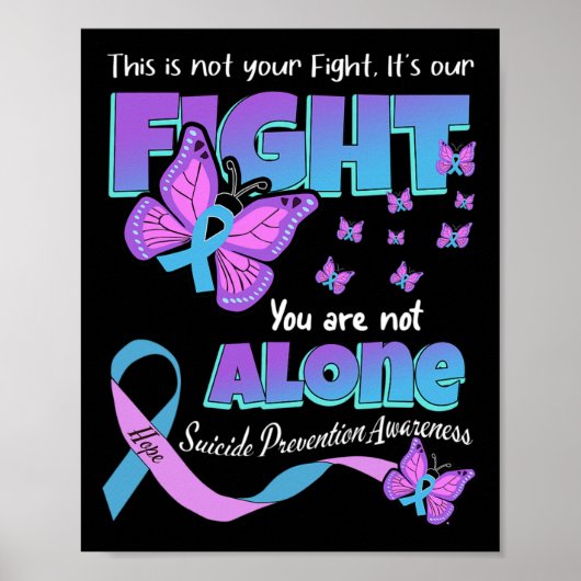 Poster Lutter contre le suicide Prévention Vous Problème (Devant)
