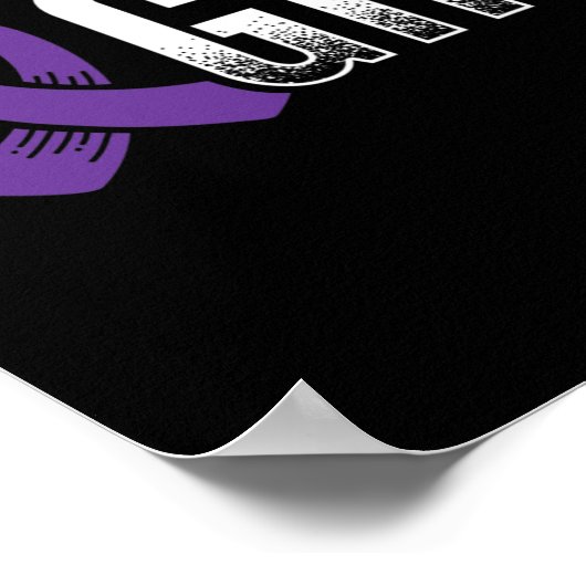 Poster Lutter contre l'épilepsie violette (Coin)