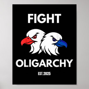 Poster Lutter contre l'oligarchie Citations patriotiques 