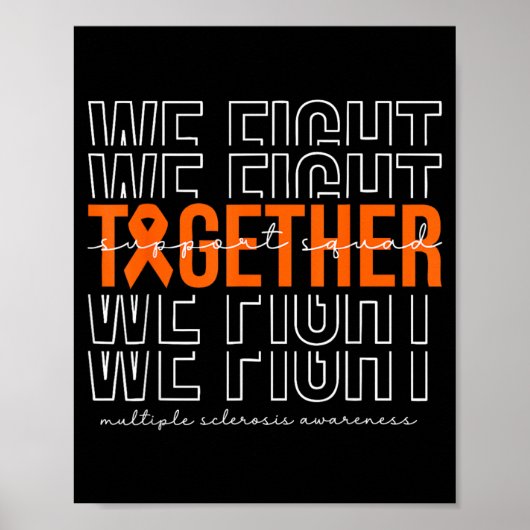 Poster Lutter ensemble pour la sensibilisation à la sclér (Devant)