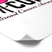 Poster Lutter Pour Une Sensibilisation Cure Au Cancer Du (Coin)