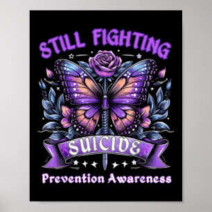 Poster Lutter toujours contre la prévention du suicide Be