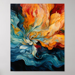 Poster Luttes de l'Homme Intérieur Art Abstrait