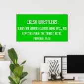 Poster Lutteur irlandais (Bureau à domicile)