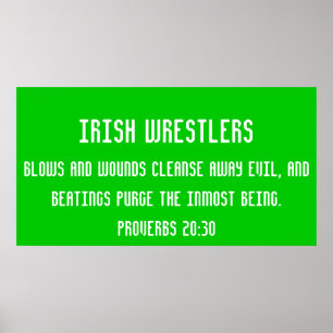 Poster Lutteur irlandais
