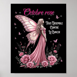 Poster Luttons ensemble contre le cancer du sein - Rose d