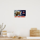 Poster Luttons tous ! Acheter des obligations de guerre — (Cuisine)