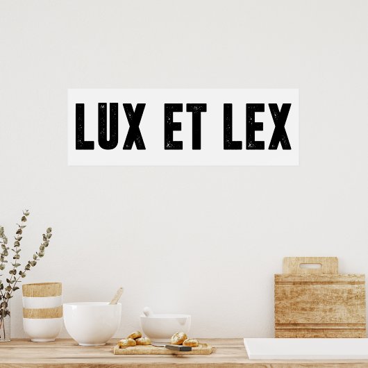 Poster lux et lex (Cuisine)