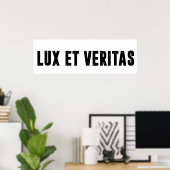 Poster Lux et veritas (Bureau à domicile)