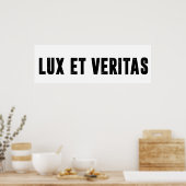 Poster Lux et veritas (Cuisine)
