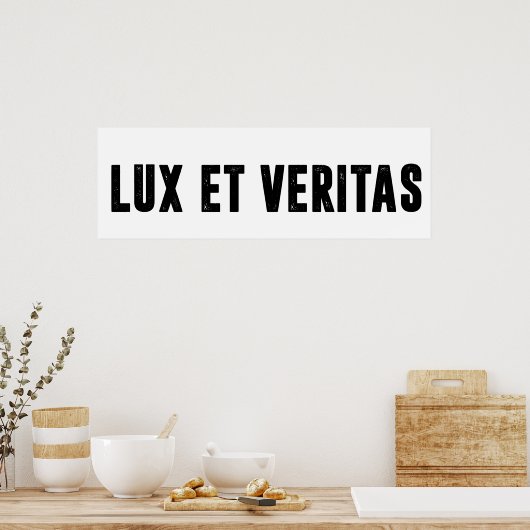 Poster Lux et veritas (Cuisine)