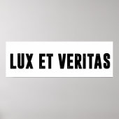 Poster Lux et veritas (Devant)